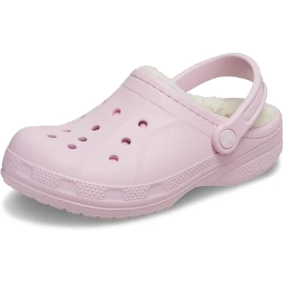 Image of Crocs Unisex Ralen Lined Clog, Ballerina Pink/Oatmeal, 9 UK