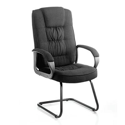Image of Dynamic KC0149 Moore Visitor Cantilever Fabric Chair Black