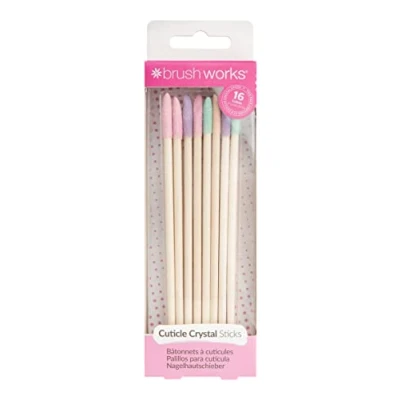 Image of Brushworks Cuticle Crystal Sticks 16 Pack
