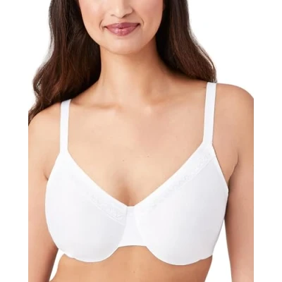 Image of Wacoal Women&#039;s Perfect Primer Underwire Bra Full Coverage, White, 38I US
