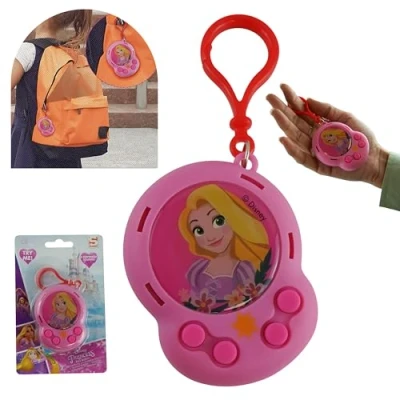 Image of Disney Princess Bag Buddy Clips with 4 different Sound Effects, Keyring Clip Toys, Keychains for Kids Birthday Party Favours, Pendant Novelty Size 12cm