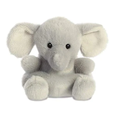 Image of Aurora, 33476, Palm Pals Stomps Elephant, 5In, Soft Toy, Grey