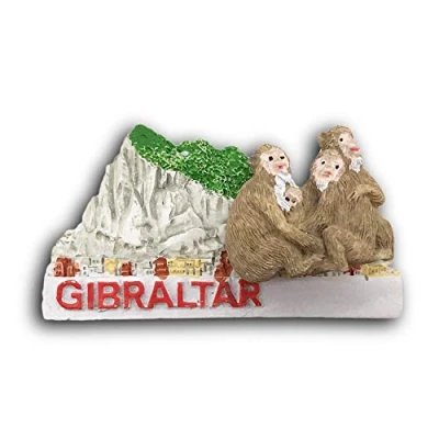 Image of 3D Gibraltar Refrigerator Fridge Magnet Tourist Souvenirs Handmade Resin Craft Magnetic Stickers Home Kitchen Decoration Travel Gift