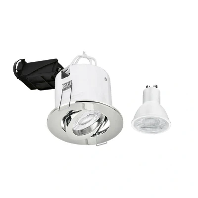 Image of Aurora EFD Pro GU10 downlight with 5W 4000K Dimmable Chrome Adjustable