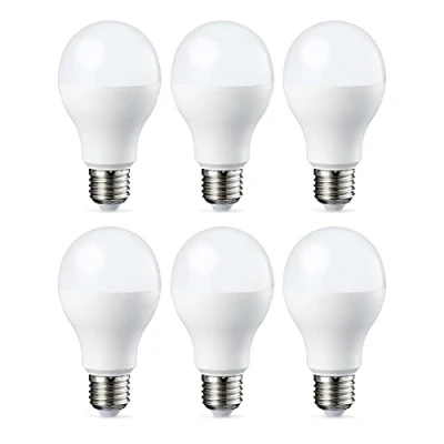 Image of Amazon Basics LED E27 Edison Screw Bulb, 14W (Equivalent to 100W), Warm White, Dimmable Pack of 6