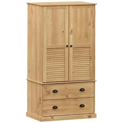Image of vidaXL Wardrobe VIGO 90x55x170 cm Solid Wood Pine