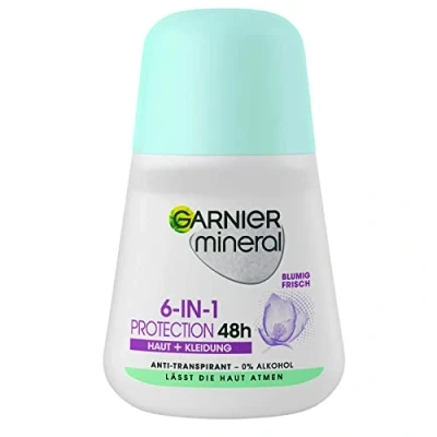Image of Garnier Mineral Protection 5 Deodorant Roll On , Pack of (5 x 50ml)