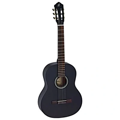 Image of Ortega Guitars Black Concert Guitar Full Size Student Series catalpa / spruce (RST5MBK)