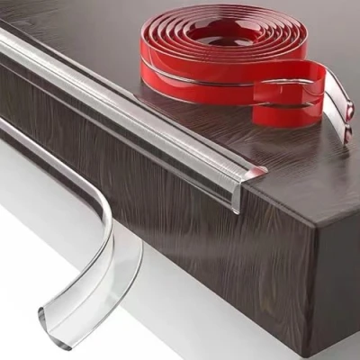 Image of Fhlbestyu Protectors, Transparent, FURNITURE_EDGE_BUMPER, Soft Coverage for Corners and Edges, 4 Metres Corners, Ideal Home, School, or Nursery