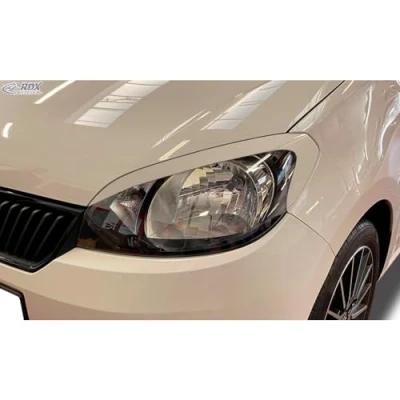 Image of Head light spoilers compatible with Skoda Citigo 2011 (ABS)