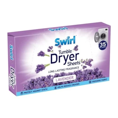 Image of Swirl Tumble Dryer Sheets Lavender 35 Pack