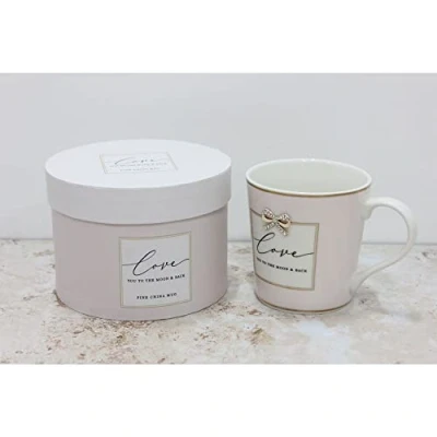 Image of Lesser &amp; Pavey I Love You Mug Gift for Girlfriend, Mum, Sibling or Parent Lovely Cute Gifts Husband, Wife, Parents Madelaine by Hearts Design