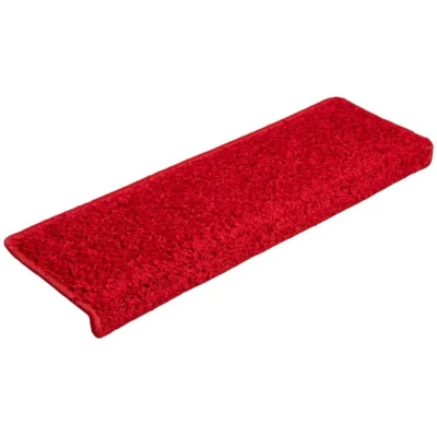 Image of vidaXL Stair Mats 10 pcs 65x21x4 cm Red