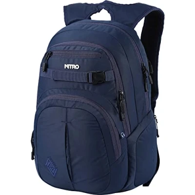 Image of Nitro Chase Backpack, School Backpack with Organiser, Bag, Daypack 17 Inch Laptop Compartment, Night Sky, 35 L
