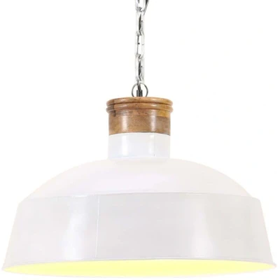 Image of vidaXL Industrial Hanging Lamp 58 cm White E27