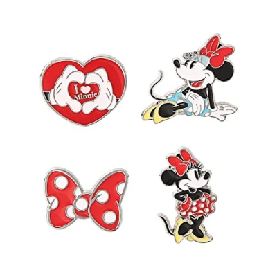Image of Disney Minnie Mouse Multicoloured enamel Costume 4pc Pin Set GH00091L.PH