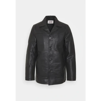 Image of Schott NYC Men&#039;s Lcmaine2 Leather Jacket, Black, Xx Large