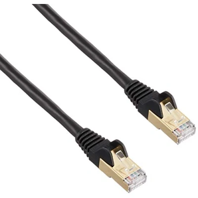 Image of StarTech.com 2 m CAT6a Ethernet Cable 10 Gigabit Shielded Snagless RJ45 100W PoE Patch Cord 10GbE STP Category 6a Network w/Strain Relief Black Fluke Tested UL/TIA Certified (6ASPAT2MBK)