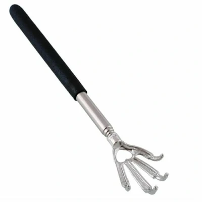 Image of ARA CHOICE Eagle Claw Back Scratcher Metal Telescopic Extendable Portable Black Massager UK