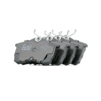 Image of 43022S1AE02, 43022S1AE03, 43022S1AE04, 43022S1AE50, 43022SEAE00 Brake pad set FEBI BILSTEIN 16790 Rear Axle with acoustic wear warning