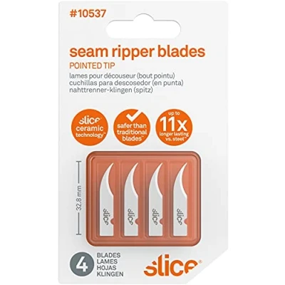 Image of Slice 10537 Seam Ripper Blades,Ceramic,White,Pointed Tip