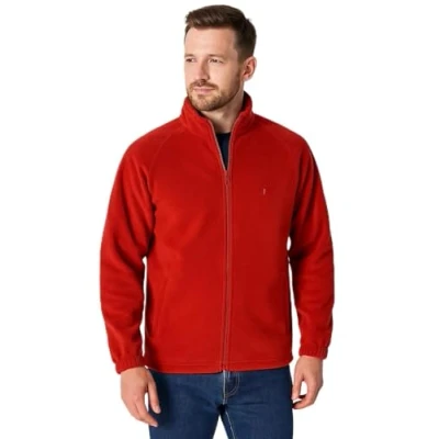 Image of Step Ahead Premium Full Zip Polar Fleece Casual Workwear Jacket (Red, 3XL)