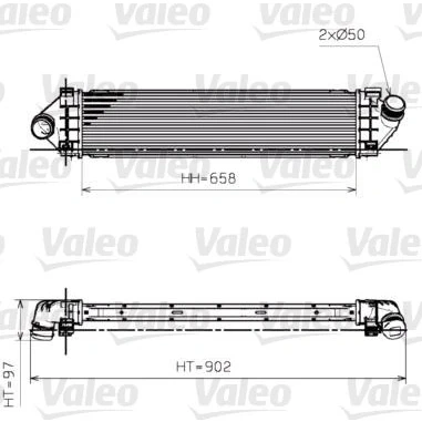 Image of 1423852, 1429405, 1429406, 1539581, 1594851 Intercooler VALEO 818246 FORD: Focus 3, MONDEO 4, 2 Limousine, VOLVO: V70 S80 II, V60 I