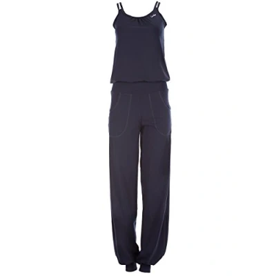 Image of WINSHAPE WJS1 Women&#039;s Jumpsuit, Fitness, Leisure, Sports, Yoga, Pilates, Night Blue, S LONG