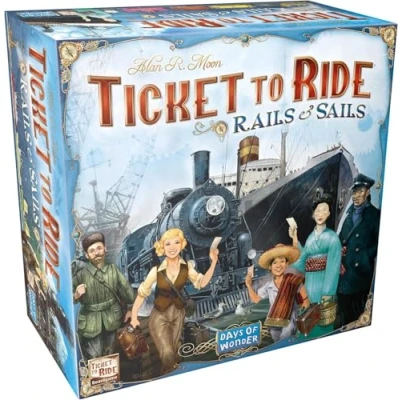 Image of Days of Wonder Ticket to Ride Rails and Sails Board Game Ages 10+ 2 5 players 60 120 Minutes Playing Time