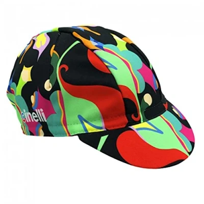 Image of Cinelli Fulvia Mendini Cycling Cap, Anemone, One Size