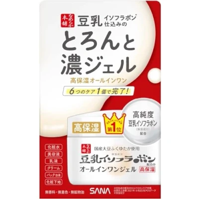 Image of Sana Nameraka Honpo Soy Milk Isoflavone Rich Moist Gel 100g (Green Tea Set)