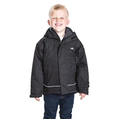 Image of Trespass Cornell, Black, 5/6, Jacket for Kids / Boys, Age 5 6, Black