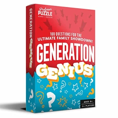 Image of Professor Puzzle Generation Genius Trivia Party Game Ages 8+ 2+ Players