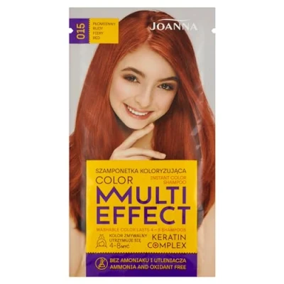 Image of Joanna Multi Effect Color Shampoo Coloring No 15 Flame Red 35g