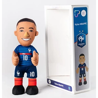 Image of Poupluche Kylian MBAPPE FFF Official Collection France Football Team 20 cm Blue
