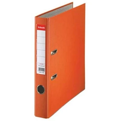 Image of Esselte A4 Lever Arch File, Orange, 52mm Spine, Plastic, Pack of 1, 81171