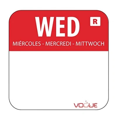 Image of Vogue L933 Colour Coded Food Labels (Pack of 1000)