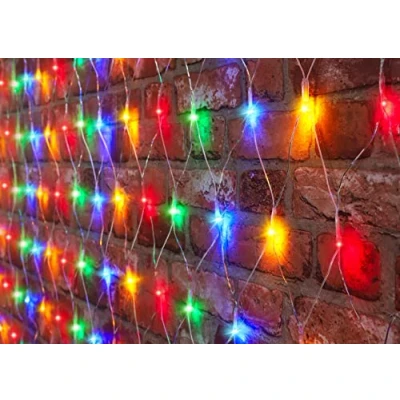 Image of Christmas Concepts® 180 LED Chasing Net Lights with 8 Functions 1.8 x 1.2m Energy Efficient A++ Indoor/Outdoor Decorations (Multicolour)