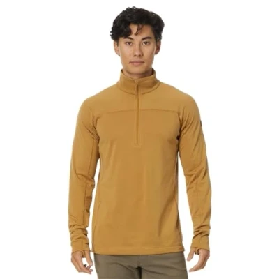 Image of Fjallraven 87113 232 Abisko Lite Fleece Half Zip M Sweatshirt Men&#039;s Buckwheat Brown Size S