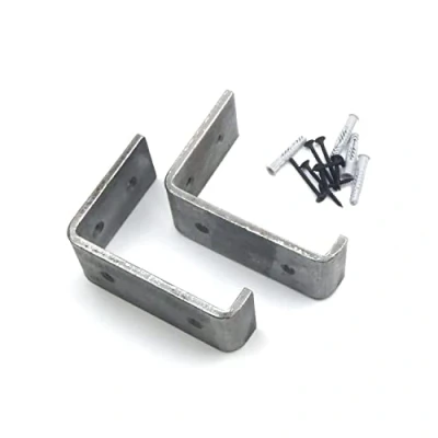 Image of Pair of Lipped Scaffold Board Shelf Brackets U Style (3.5&quot; x 4&quot;)
