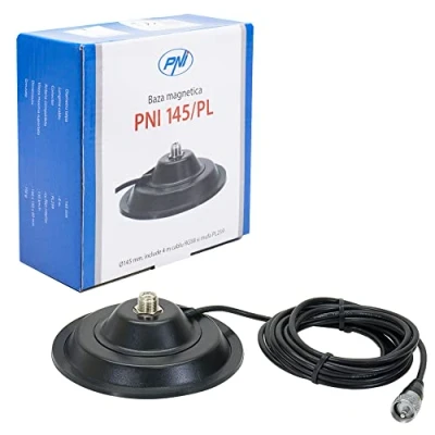Image of Magnetic mount for CB antenna PNI 145/PL, 145 mm, 4 m RG58 cable and PL259 connector