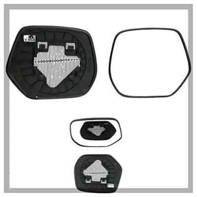 Image of Fits Honda CRV, For 2007 to 2012 Heated Base Convex Wing Mirror (Hook type fitting) LEFT HAND (UK Passenger Side)