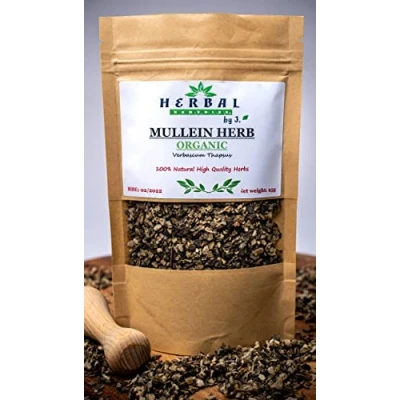 Image of Mullein Leaf Tea Dried Leaves 50g Detox Lungs/Verbascum Herbal Remedies by J. Dziewanna lisc