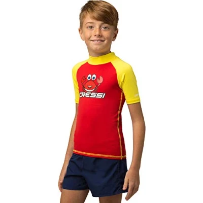 Image of Cressi Rash Guard Short Jr UV Sun Protection (UPF) 50+, Sleeve