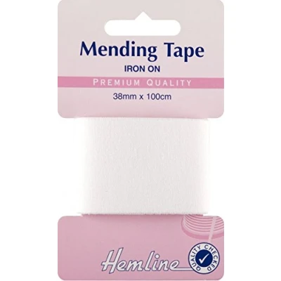 Image of Hemline Iron On Mending/Repair Tape 100cmx38mm White
