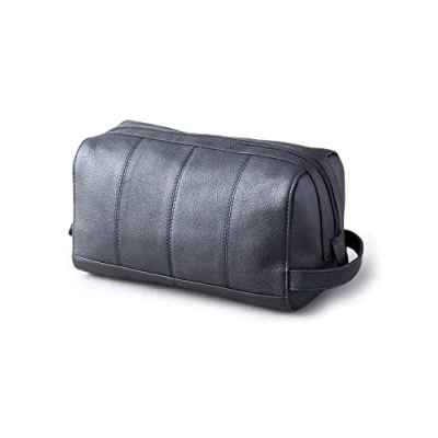 Image of Lakeland Leather Mens Discoverer Washbag in Black One Size