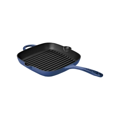 Image of Denby Cast Iron Cobalt 25cm Griddle Pan