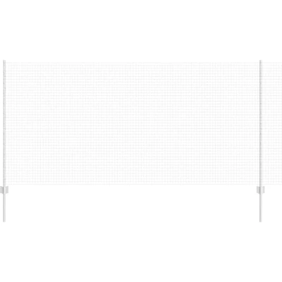 Image of vidaXL Welded Wire Fence with 10 U Posts Silver 1.2x10 m Steel