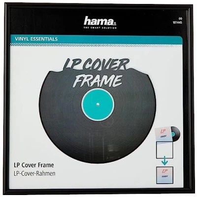 Image of Hama 181445 LP Cover Frame, Aluminium, Black 31.5 x cm