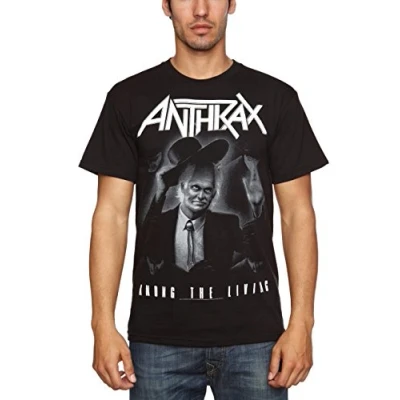 Image of Anthrax Men Among the Living Short Sleeve T Shirt, Black, Medium